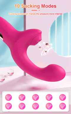 02341 | Vibrador ponto G com 10 modos vai e vem na ponta e 10 modos de pulsação no estimulador - YOUVIBE na internet