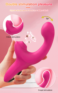 02341 | Vibrador ponto G com 10 modos vai e vem na ponta e 10 modos de pulsação no estimulador - YOUVIBE - E-VARIEDADES