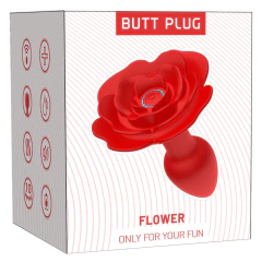 102200 | Plug Anal Flor em Silicone com 10 Modos de Vibração e Rotação,e Controle Remoto sem Fio - VIPMIX na internet