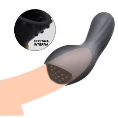 201245 | Masturbador Recarregável Masculino com Interior Texturizado Possui 10 Modos de Vibração – GLANS TRAINER – MC-057 - loja online