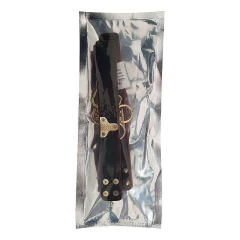 303693 | Algema com Corrente e Fivelas em Couro Luxo 3 - SI - E-VARIEDADES