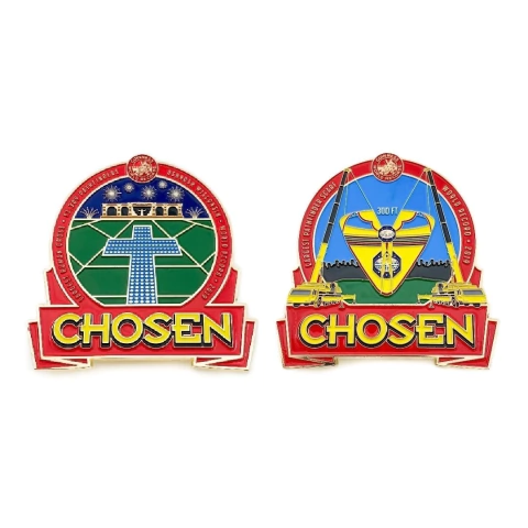 Conjunto de distintivos do recorde mundial Chosen 2019