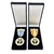Maior conjunto de medalhas de recorde mundial de lenço humano cruzado e desbravador (pacote)