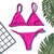 BIQUINI BASIC - ROSA PINK MICROCANELADO TIRA