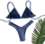 BIQUINI BASIC - LUREX AZUL MARINHO ASA DELTA - comprar online