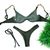 BIQUINI CLÉO - CORRENTE VERDE MILITAR MICROCANELADO ASA DELTA - comprar online