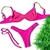 BIQUINI CLÉO - CORRENTE ROSA PINK MICROCANELADO ASA DELTA - comprar online