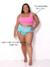 BIQUÍNI CLARA DUPLA FACE - ROXO E AMARELO NEON PLUS SIZE