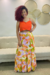 Saia Feminina Longa Recorte Diagonal Cacay - comprar online