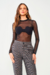 Tule Preto Feminino Manga Longa Colcci - comprar online