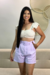 Short Feminino Alafaiataria com Cinto Forrado Shouder - comprar online