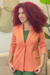 Blazer Feminino Malha Estruturada Shoulder