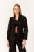 Blazer Feminino Linho Bordado Estrela Lurex Dress To