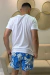 Short de Praia Masculino Beachshort Estampado Nina Azul Colcci - comprar online