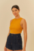 Regata Feminina Cropped Canelada Rib Farm