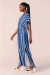 Vestido Feminino Estampado Listras Repaginado Longo Fenda My Place na internet