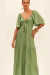 Vestido Maxi Midi no Busto Cacay - Pistaxe Modas