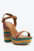 Sandália Feminina Marrom Couro Crochê Meia Pata - comprar online
