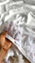 Conjunto de Lingerie Barbara em Tule Bordado com Aro de Sustentação - Confortável e Sexy Branco na internet
