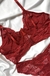 Conjunto de Lingerie Laura Conjunto de Lingerie Laura Em Renda Sem Bojo Com Aro de Sustentação - Confortável e Sexy Vermelho - comprar online