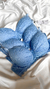 Conjunto de Lingerie Valentina Todo em Renda com Bojo Aro de Sustentação - Confortável e Sexy Azul - comprar online