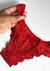 Conjunto de Lingerie Monique Em Renda Sem Bojo Com Aro de Sustentação -Confortável e Sexy Vermelho - comprar online