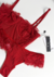 Conjunto de Lingerie Iara Corset com Aro Em Renda Chantilly Sem Bojo - Confortável e Versátil - RUBI - Nanda lingeries