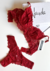 Imagem do Conjunto de Lingerie Gaby Em Renda Sem Bojo Com Aro De Sustenção - Sofisticação e Conforto para o Dia a Dia Rubi