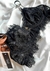 Imagem do Conjunto de Lingerie Nayara - 3 Peças: Sutiã com Aro, Calcinha, Cinta-Liga Ajustável - Confortável e Sexy Preto