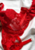 Conjunto de Lingerie Sofia em Tule Bordado com Aro de Sustentação - Confortável e sexy Vermelho - loja online