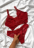 Conjunto de Lingerie Laura Conjunto de Lingerie Laura Em Renda Sem Bojo Com Aro de Sustentação - Confortável e Sexy Vermelho