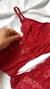 Conjunto de Lingerie Laura Conjunto de Lingerie Laura Em Renda Sem Bojo Com Aro de Sustentação - Confortável e Sexy Vermelho - Nanda lingeries
