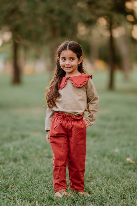 Pantalón Gala Rojo Carmín