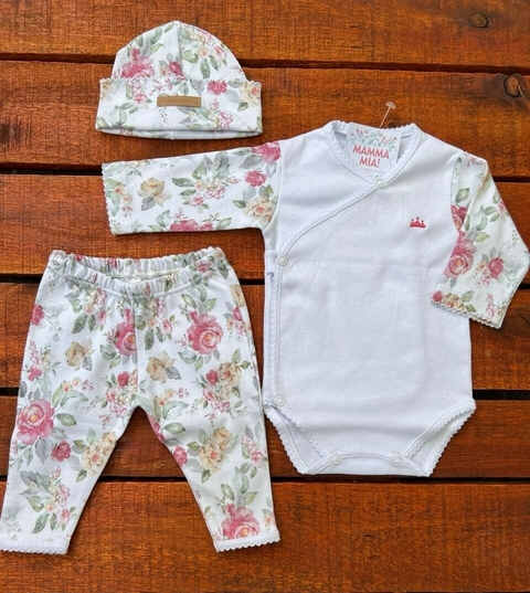 Ajuar Dominique blanco 3 piezas