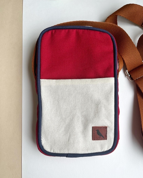 Bolsa Pipi Vermelha, Cru e Azul
