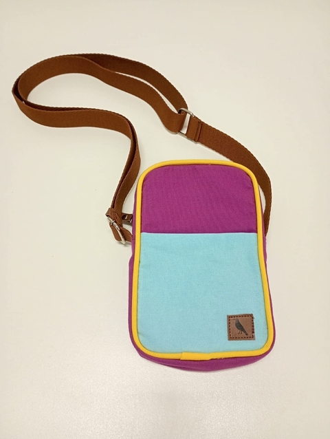 Bolsa Pipi Roxa, Azul e Amarela