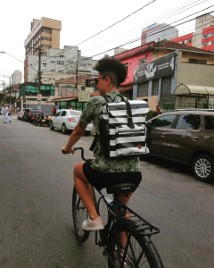 Imagem do Mochila Aninha Listrada