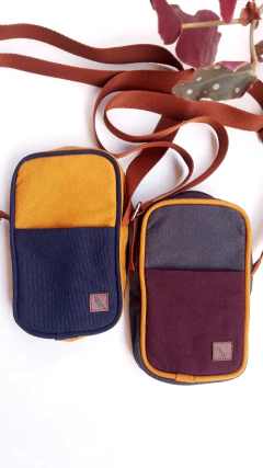 Bolsa Pipi Amarela e Azul - comprar online