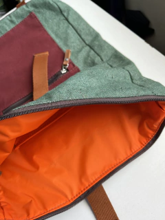 Mochila Rebeca Verde Mescla na internet