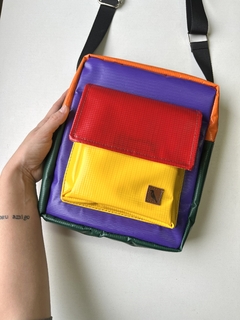Bolsa Lila Plástica Colorida na internet
