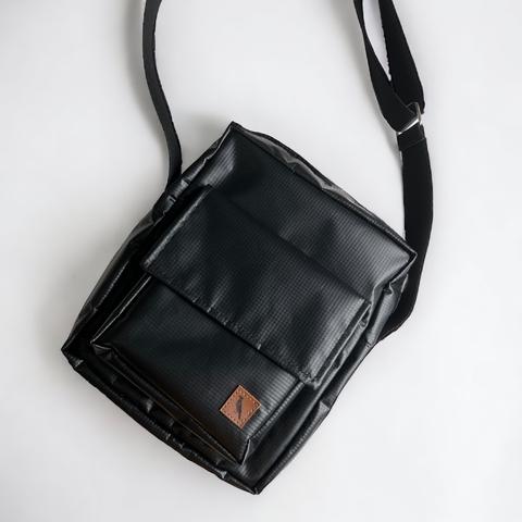 Bolsa Lila Plástica Preta
