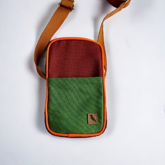 Bolsa Pipi Bordô, Verde e Laranja