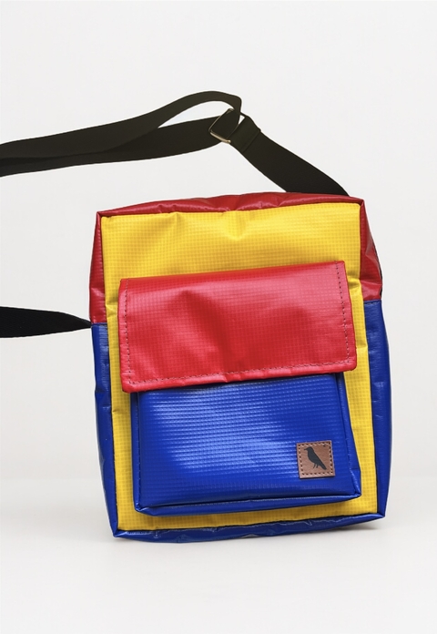 Bolsa Lila Plástica Mondrian