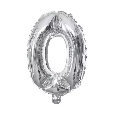 Globo Numero Plateado