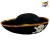 Gorro Pirata Borde Dorado