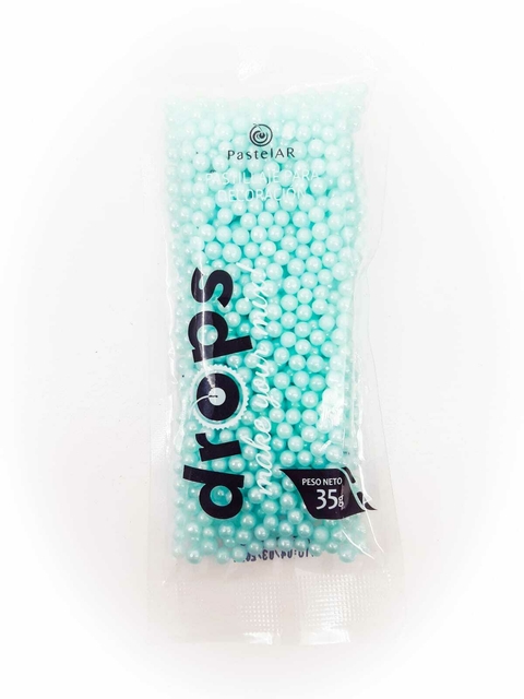 Drops Perlas Medianas Celeste 35g