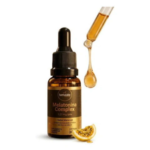 Melatonina em gotas + Vitamina B12 - Sono Profundo Relaxamento e Equilíbrio do sono - 30ml