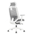 Cadeira Ergonômica Sparta (Branco e Cinza) - Ergodesk - Mesa com Regulagem de Altura Barata