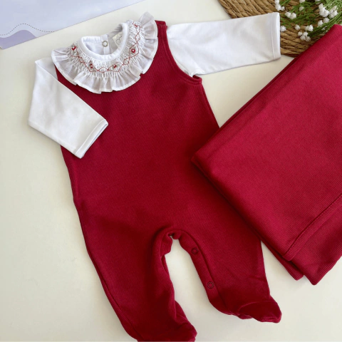 Saída Maternidade Casinha de Abelha Vermelha