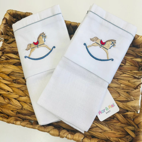 Kit fralda ombro Cavalinho